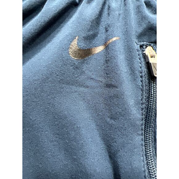 Nike Dri Fit Lightweight Zipper Hems/Logo Basketball Navy Blue Jogger Men Size L - Picture 7 of 15